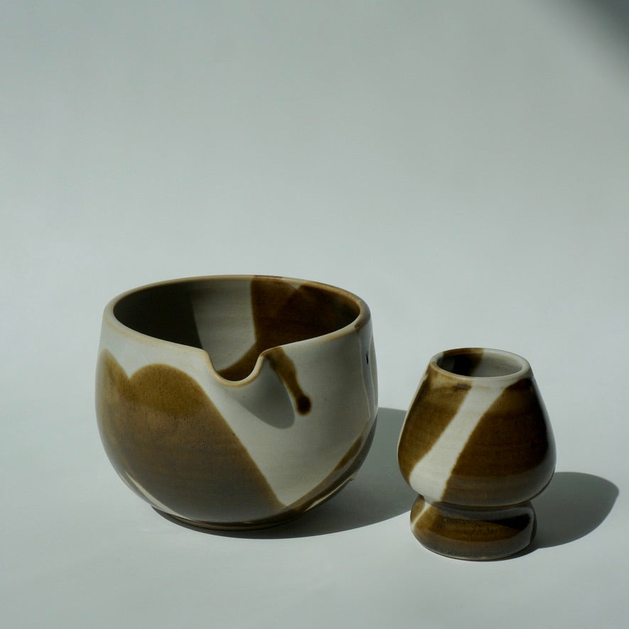 Matcha whisk holder, Amber