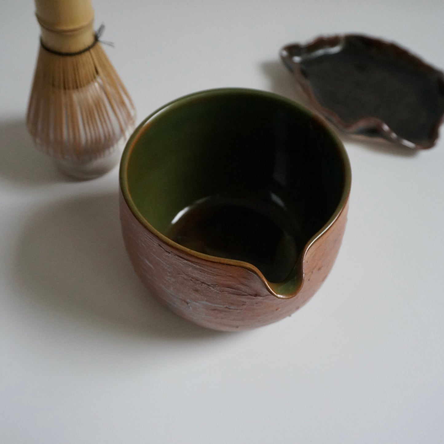 Matcha Bowl, Copper emerald