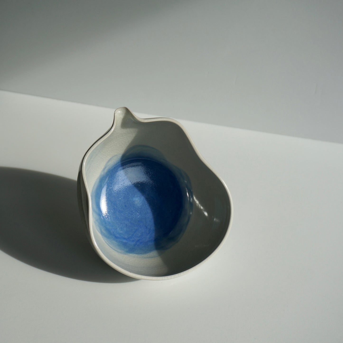 Wavy Matcha Bowl, Icy Periwinkle