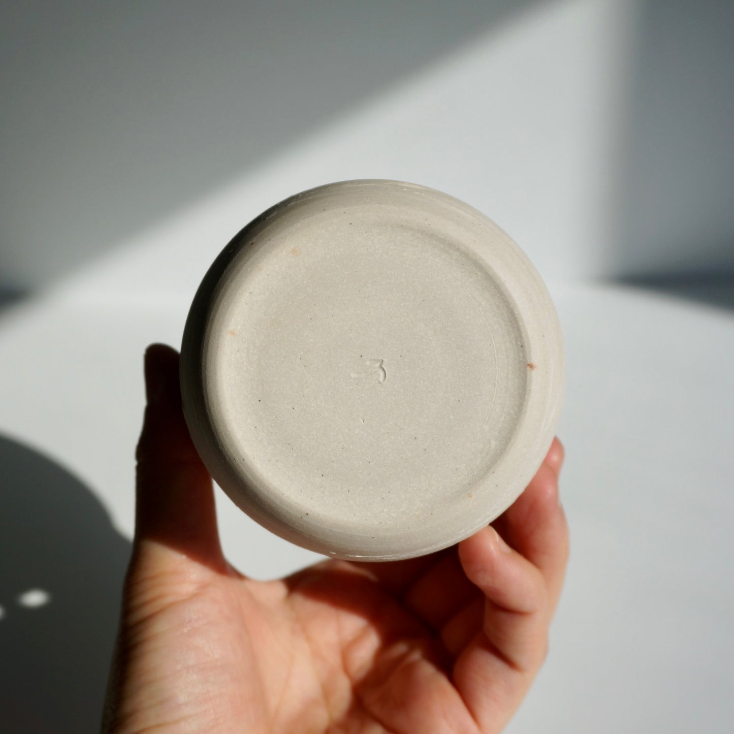 Textured Cup, Glossy white