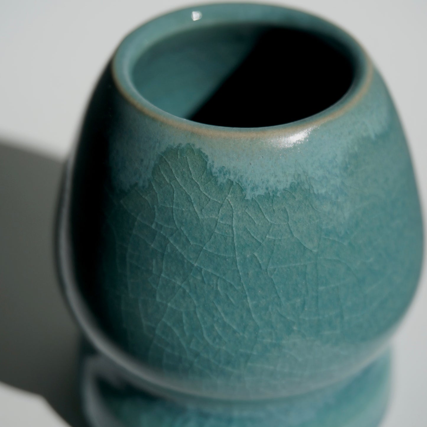 Matcha whisk holder, Jade crackle