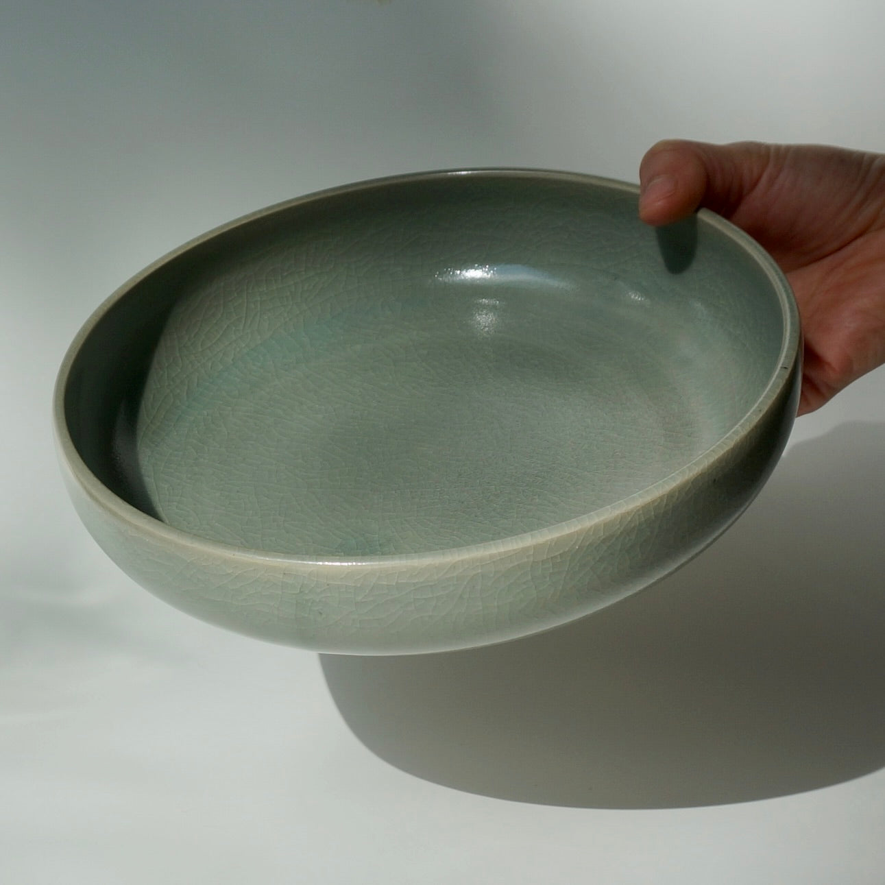 Large blate, Celadon