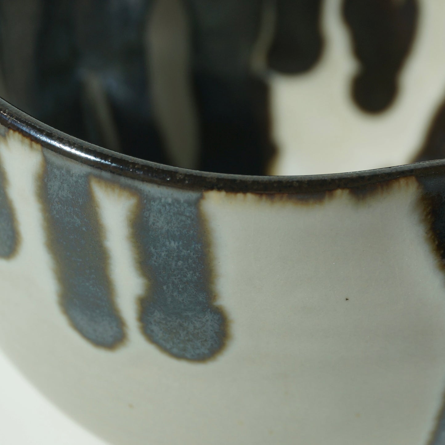 Wavy Matcha Bowl, Onyx melt