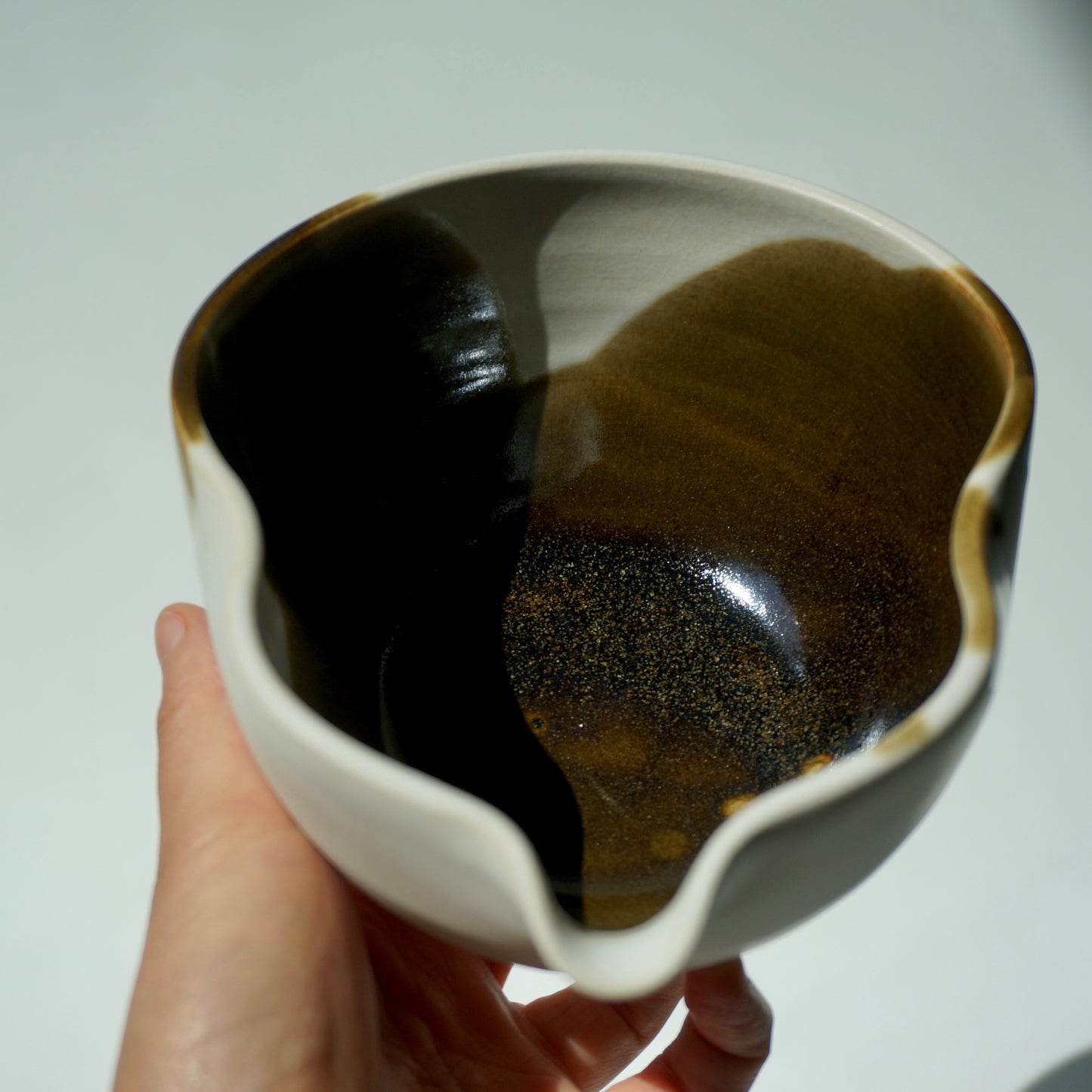 Wavy Matcha Bowl, Amber