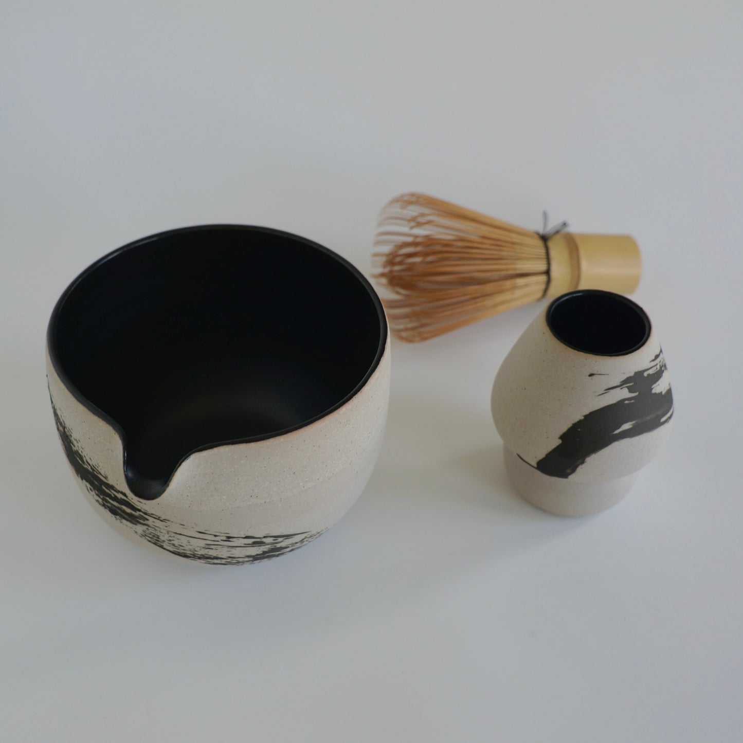Matcha whisk holder, Hakeme satin black