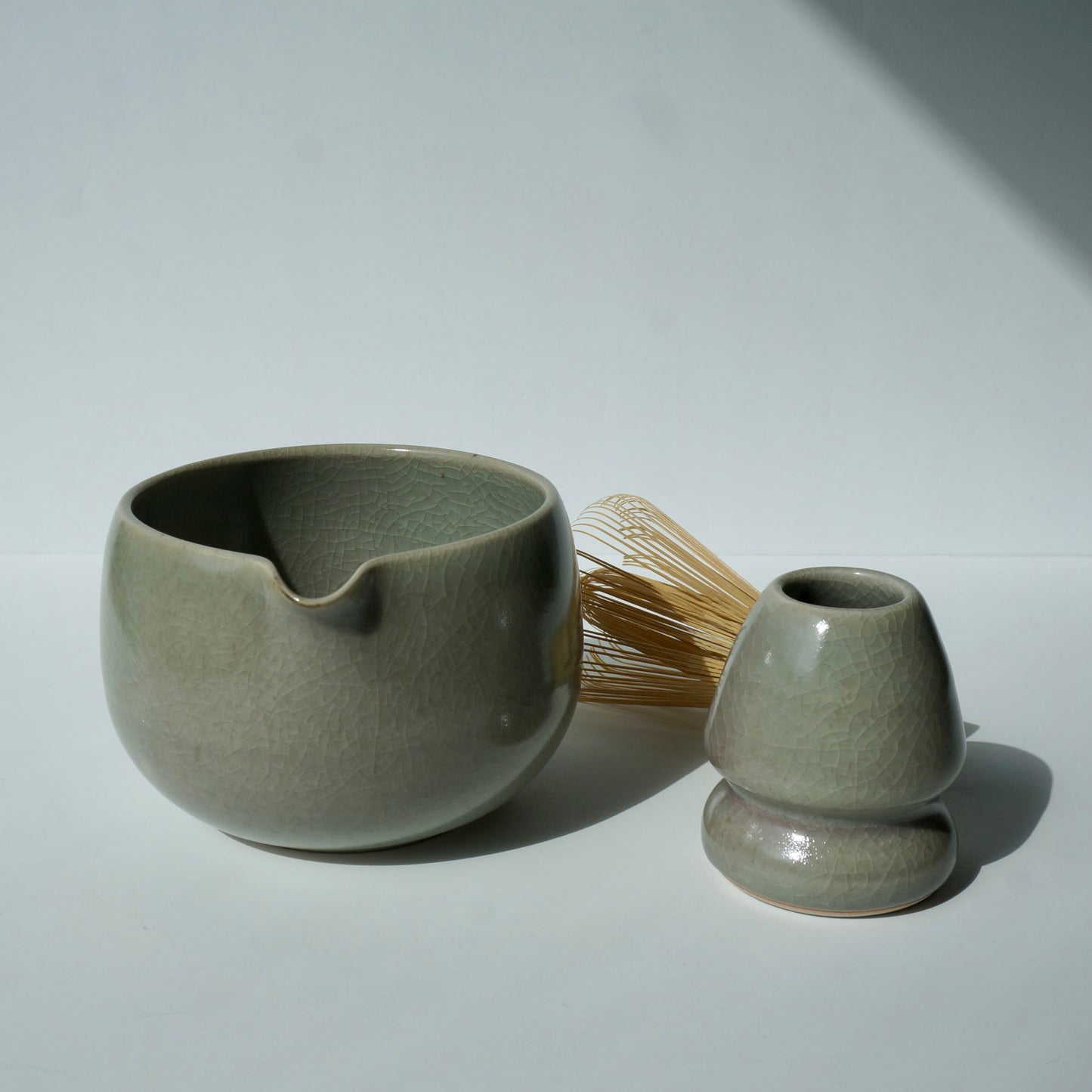 Matcha whisk holder, Celadon