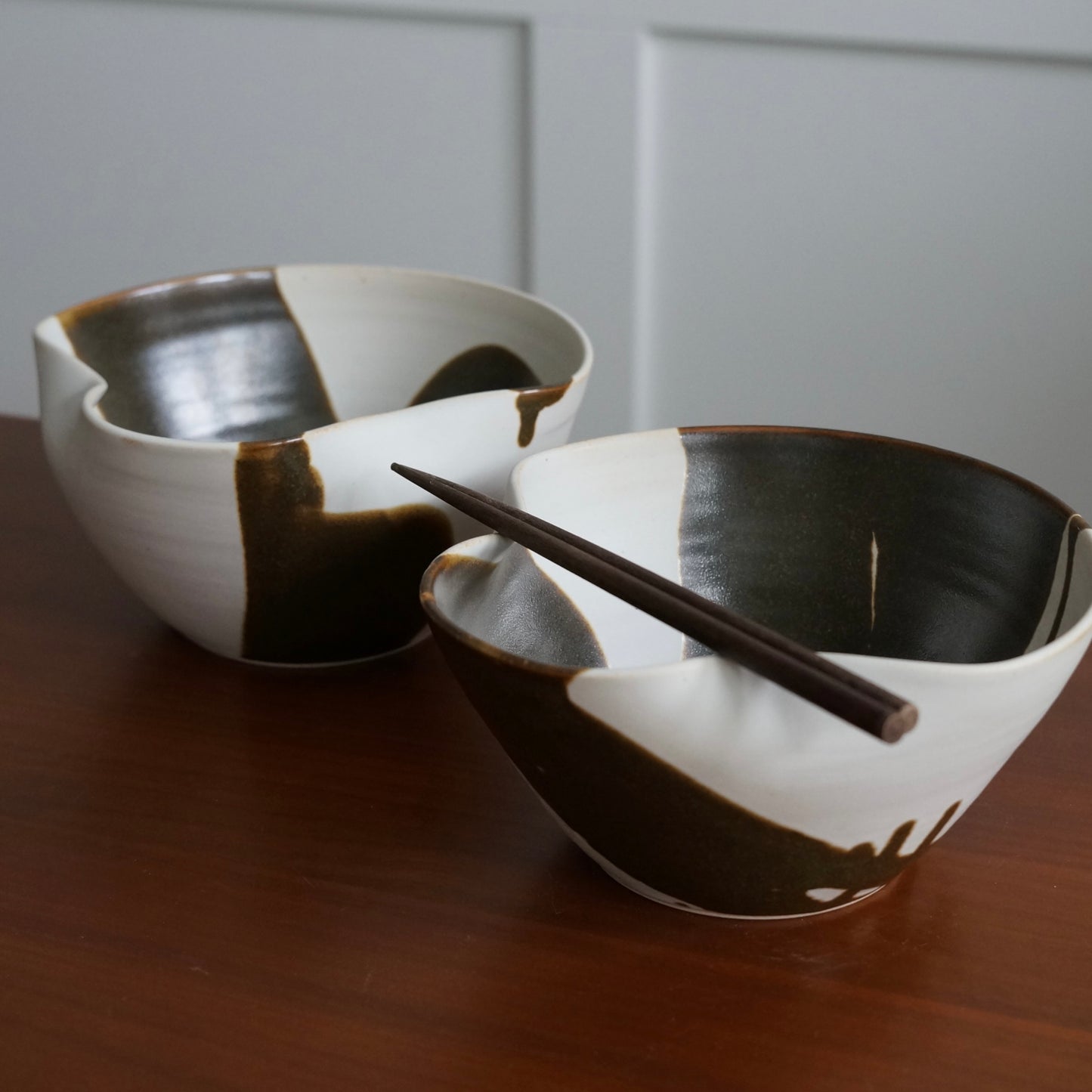 Folded ramen bowl, Amber