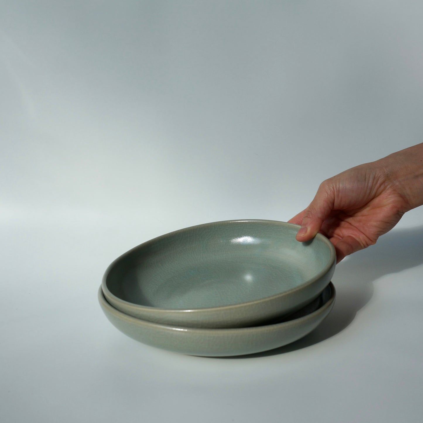 Small blate, Celadon