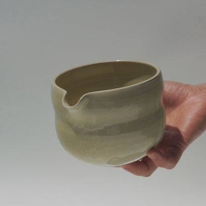 SECONDS, Bubble matcha bowl, Mottled yellow