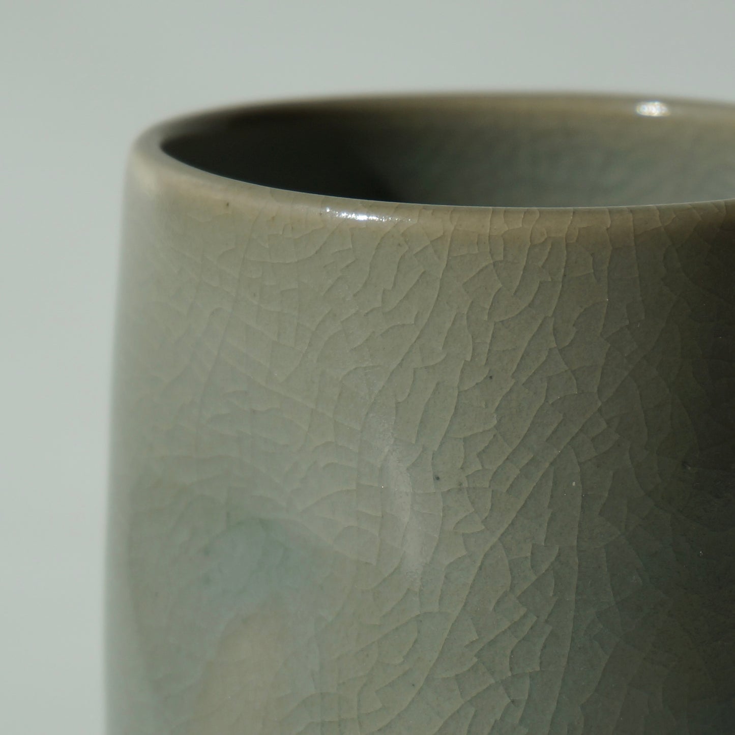 Dimple cup, Celadon