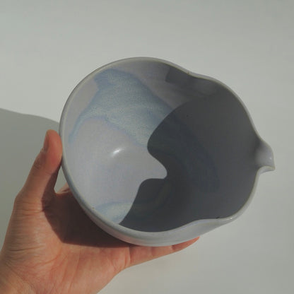Wavy Matcha Bowl, Taro swirl