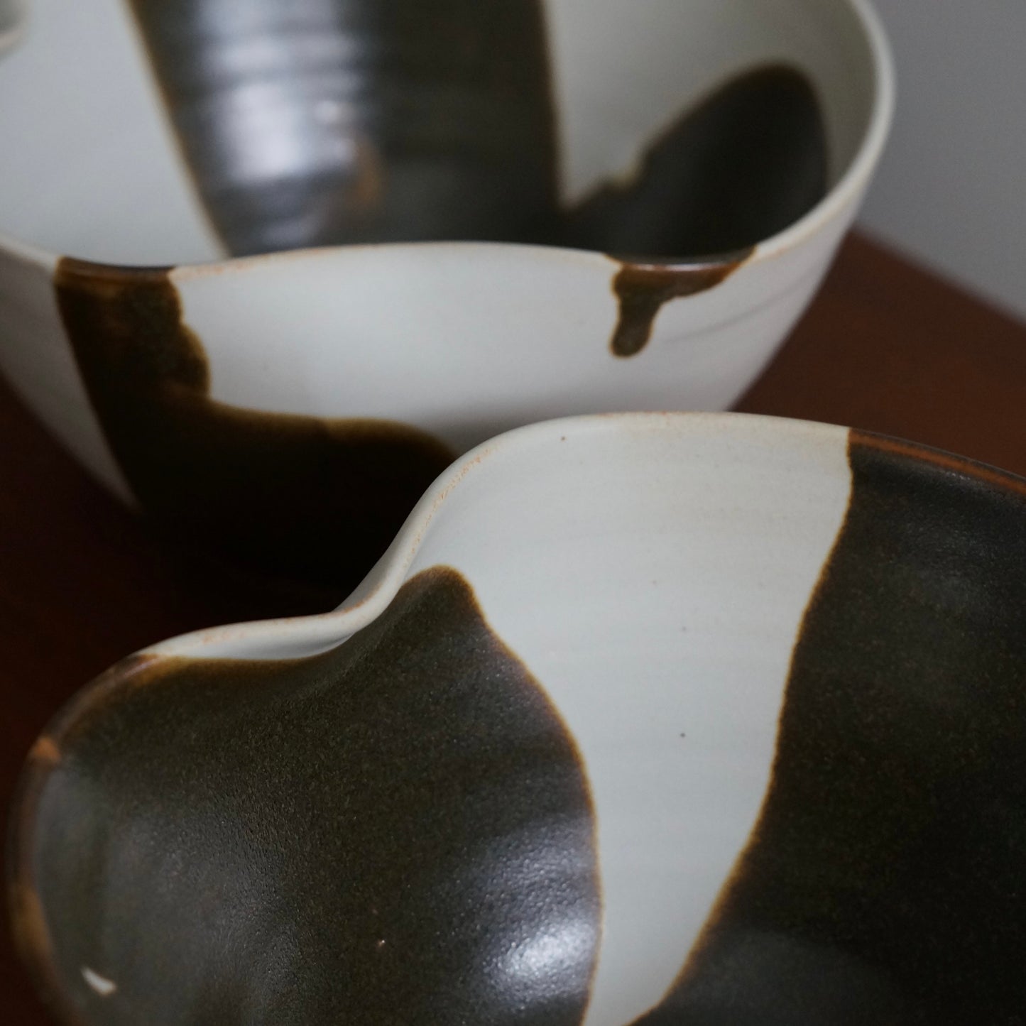 Folded ramen bowl, Amber