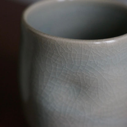 Small dimple cup, celadon
