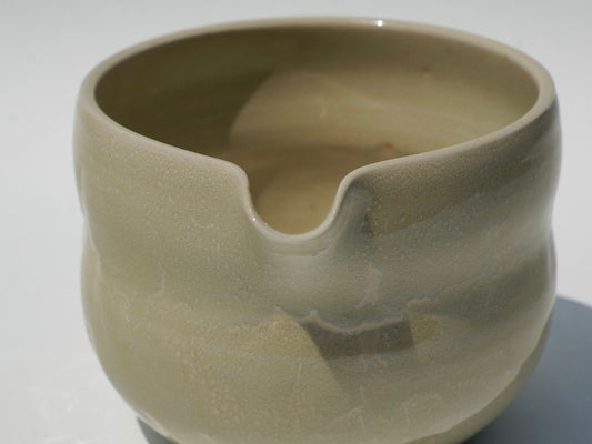 SECONDS, Bubble matcha bowl, Mottled yellow