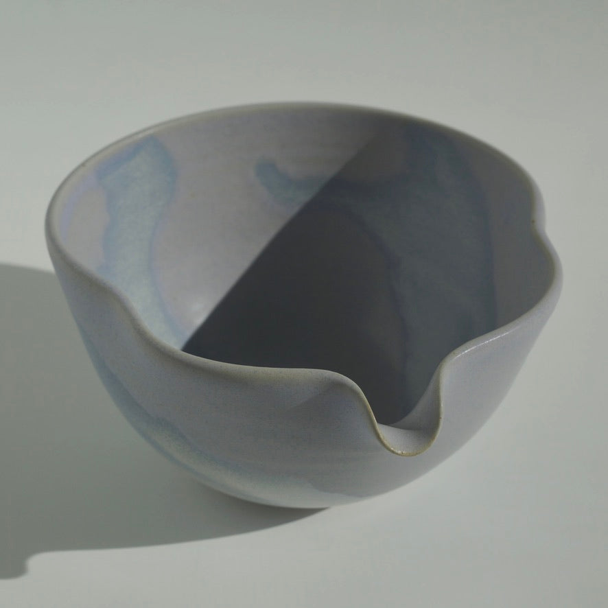 Wavy Matcha Bowl, Taro swirl