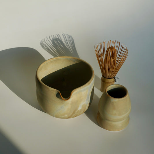 Matcha whisk holder, Toasted marshmallow