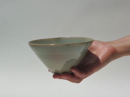 Petal snack bowl, Celadon