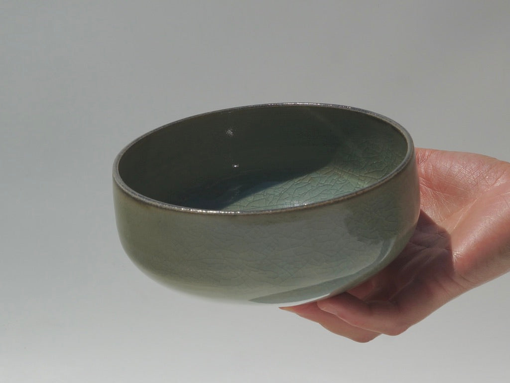 SECONDS Low bowl, Celadon