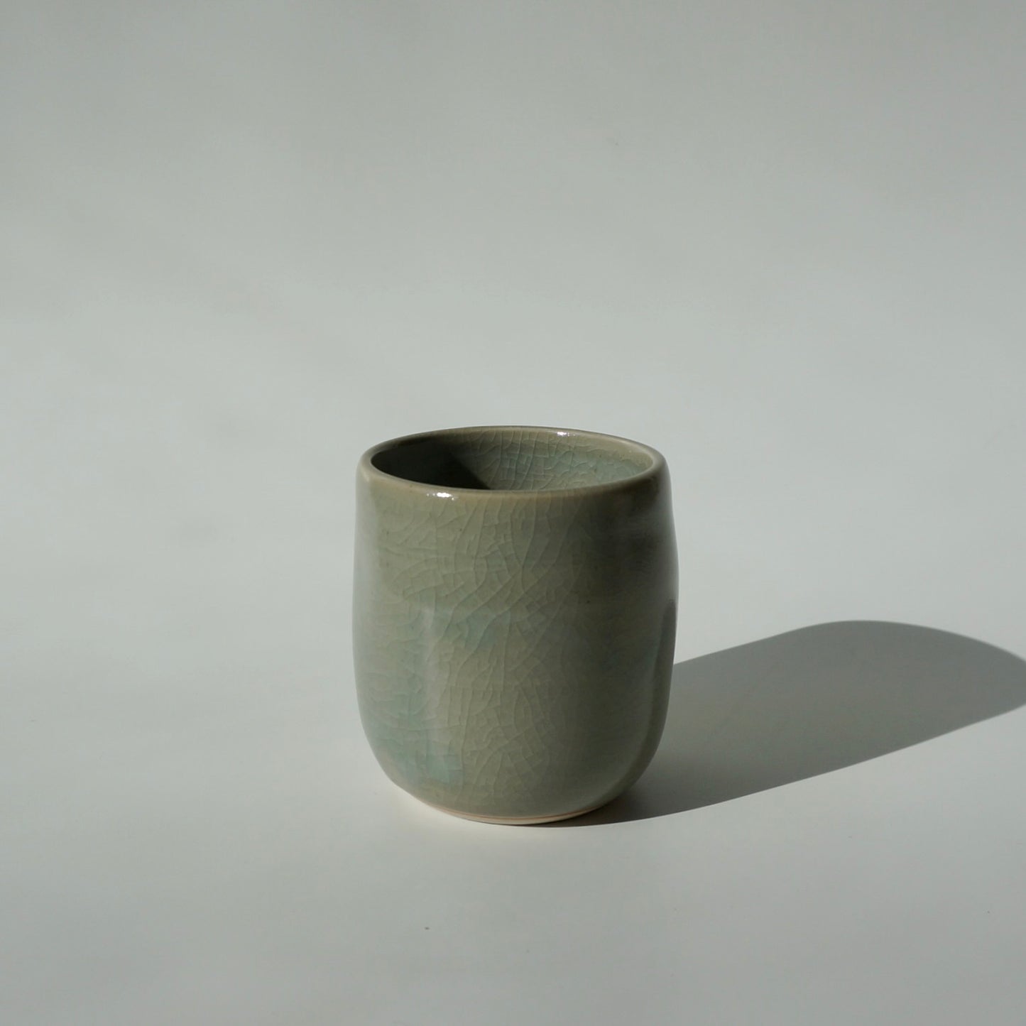 Small dimple cup, celadon