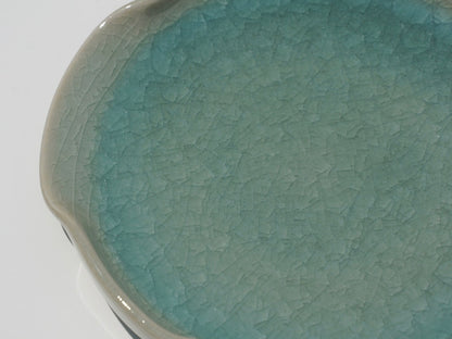 Wavy spoon rest, Celadon