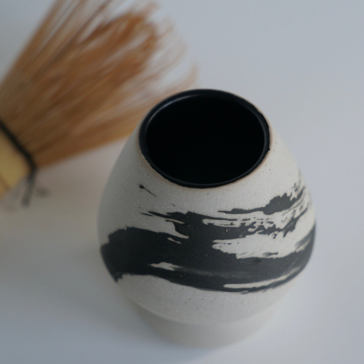 Matcha whisk holder, Hakeme satin black