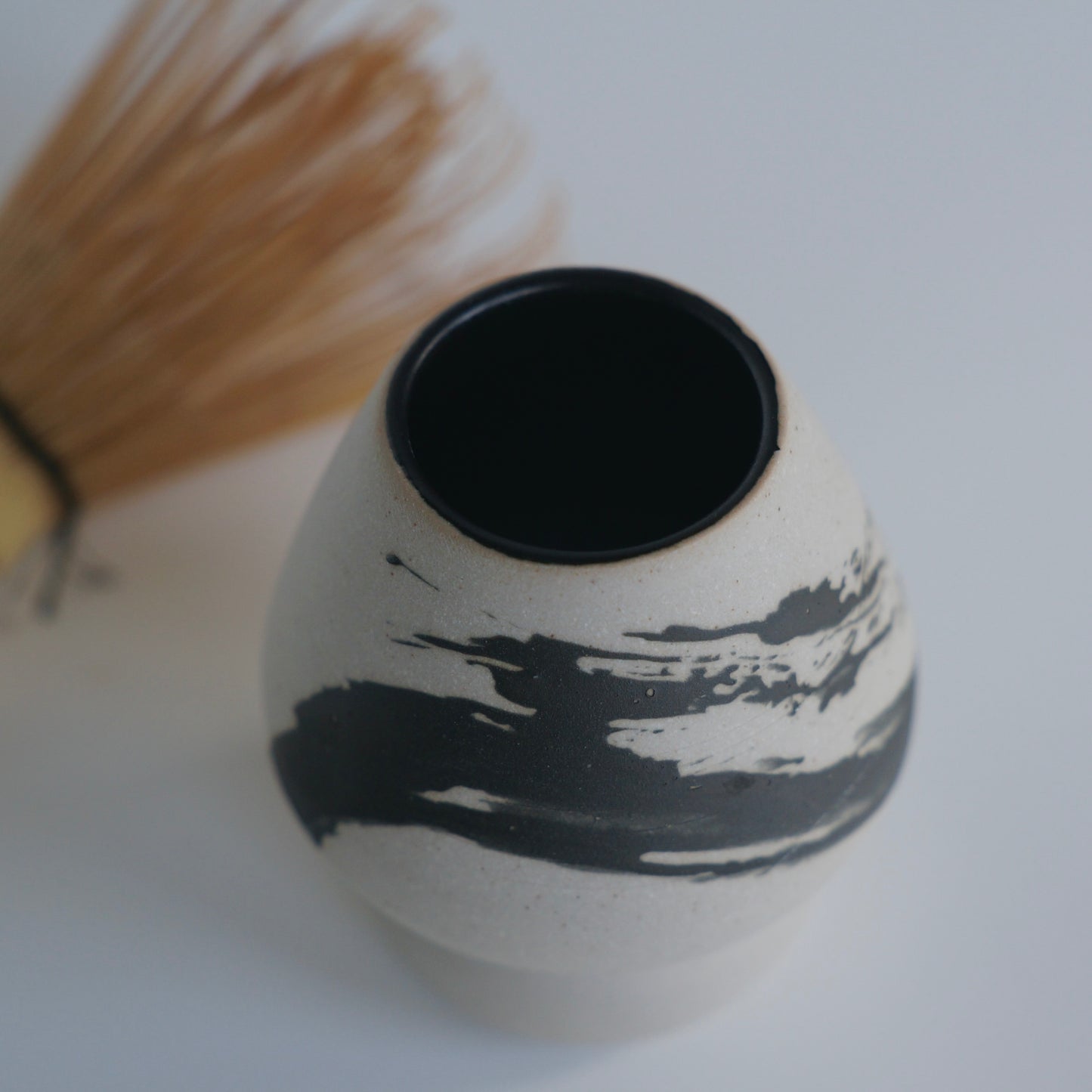 Matcha whisk holder, Hakeme satin black