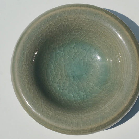 Bubble ring dish, Celadon