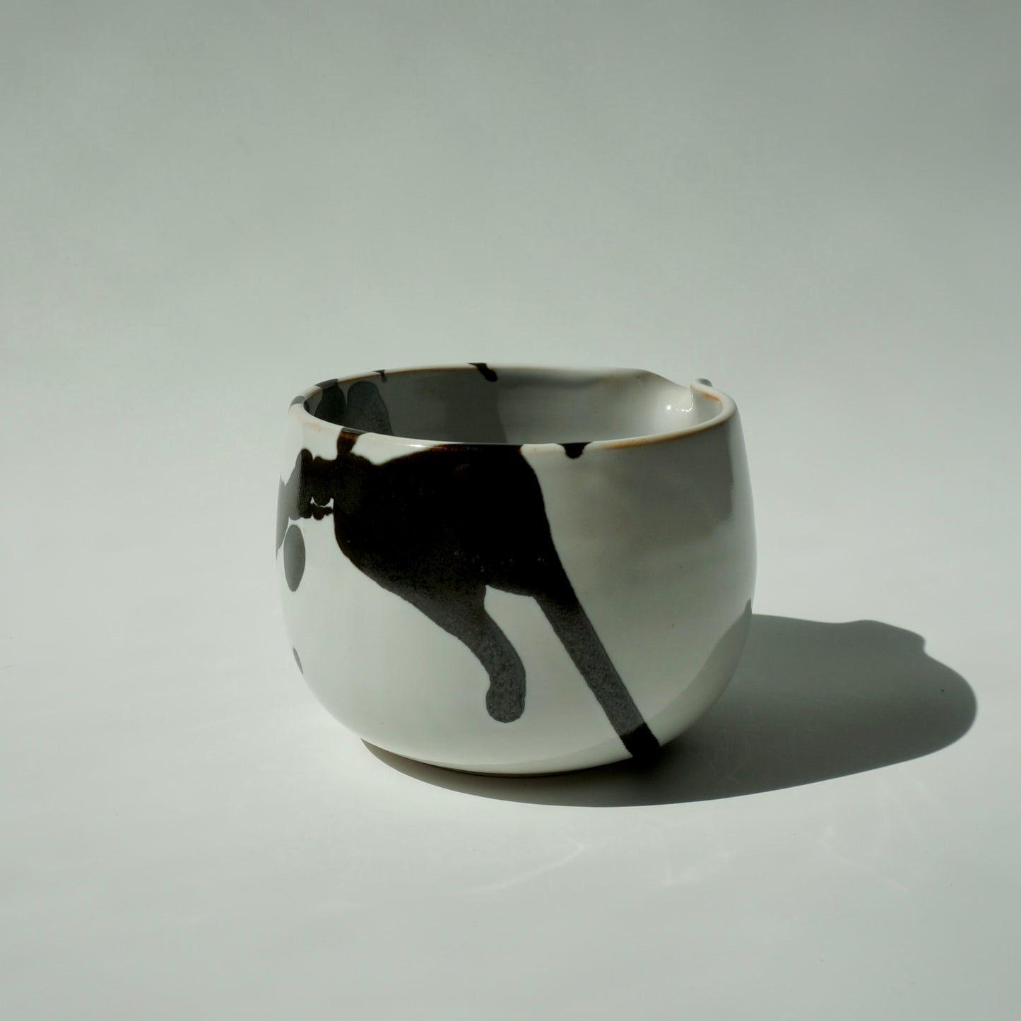 Matcha Bowl, Gloss white/onyx