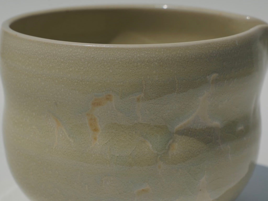 SECONDS, Bubble matcha bowl, Mottled yellow