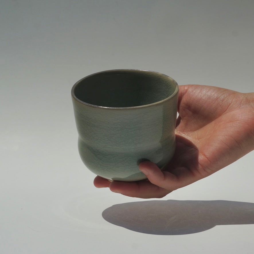 Latte bubble cup, celadon