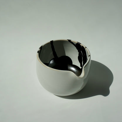 Matcha Bowl, Gloss white/onyx