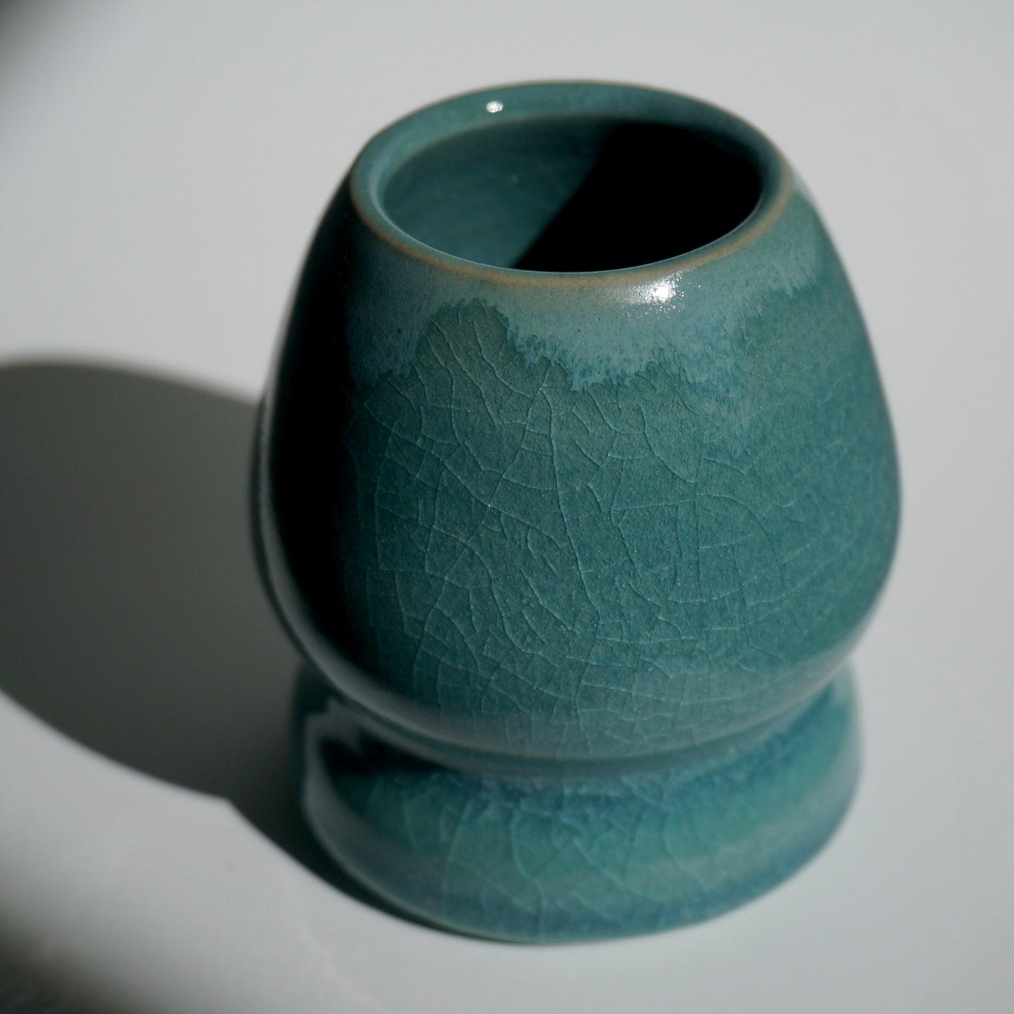 Matcha whisk holder, Jade crackle