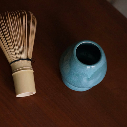 Matcha whisk holder, Jade crackle