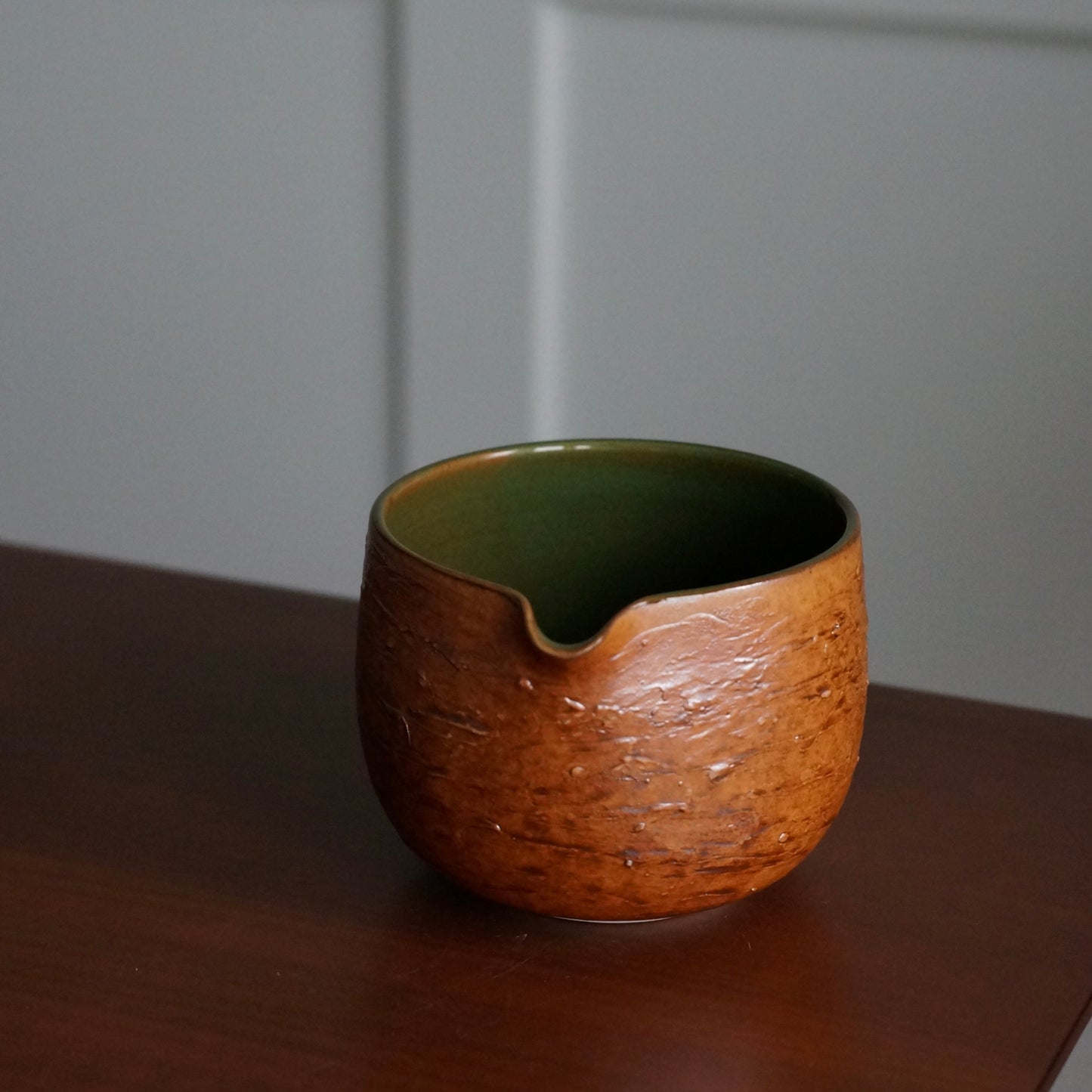 Matcha Bowl, Copper emerald