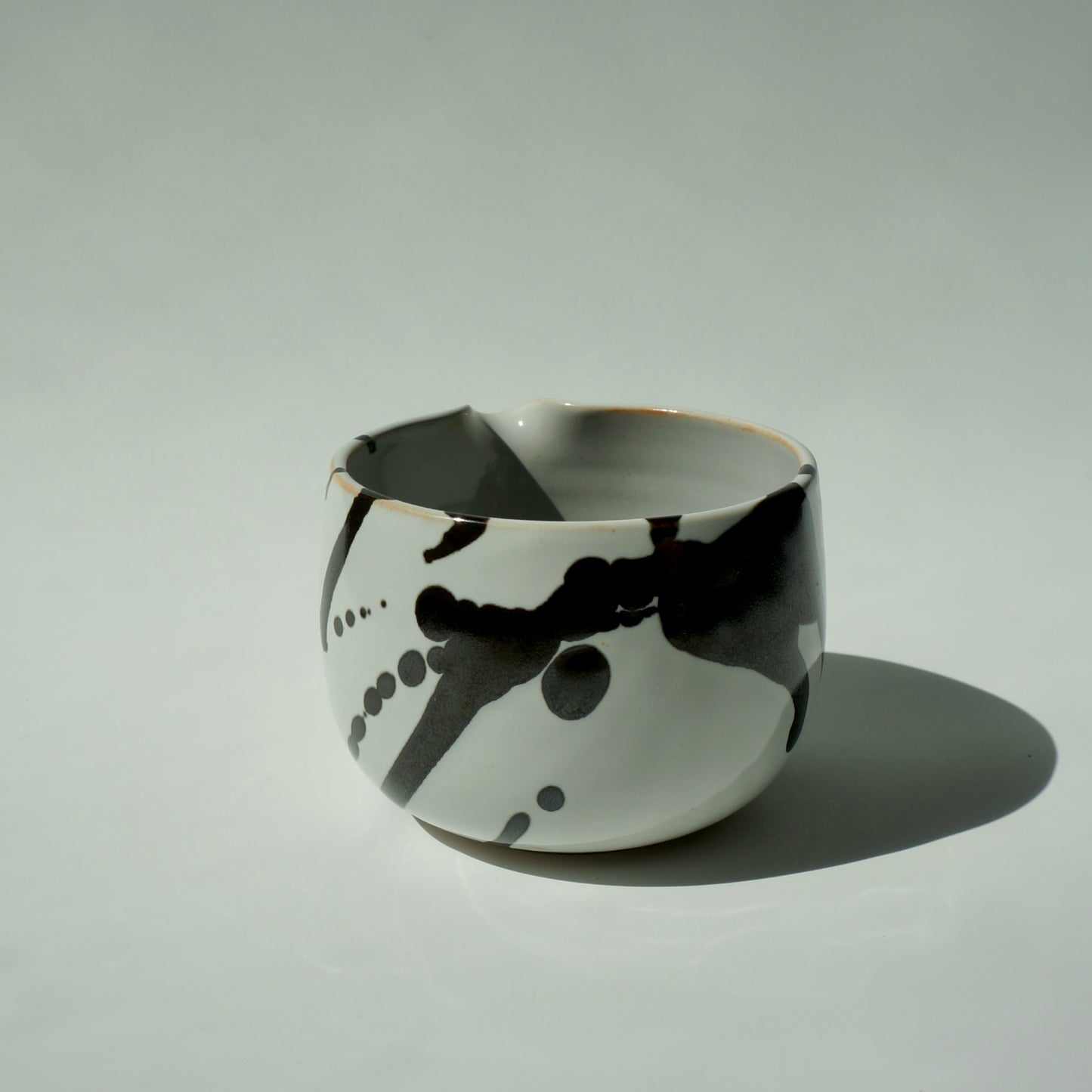 Matcha Bowl, Gloss white/onyx