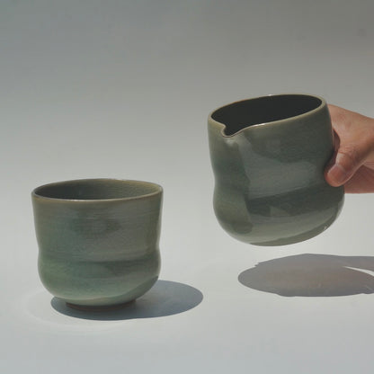 Bubble pitcher, celadon