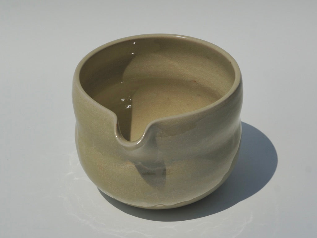 SECONDS, Bubble matcha bowl, Mottled yellow