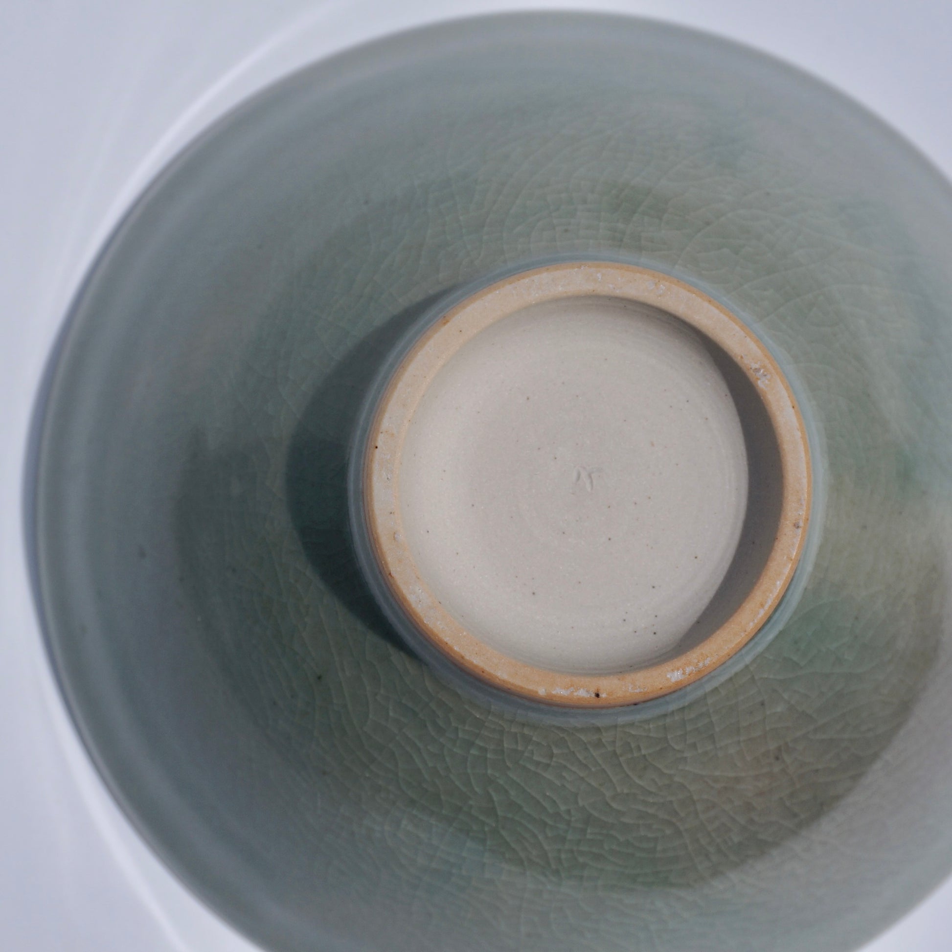 Handmade ceramic large angled bowl by Kongji Pottery