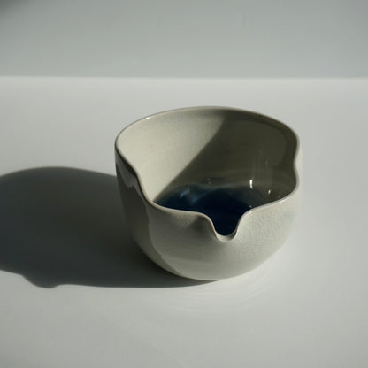 Wavy Matcha Bowl, Icy Periwinkle