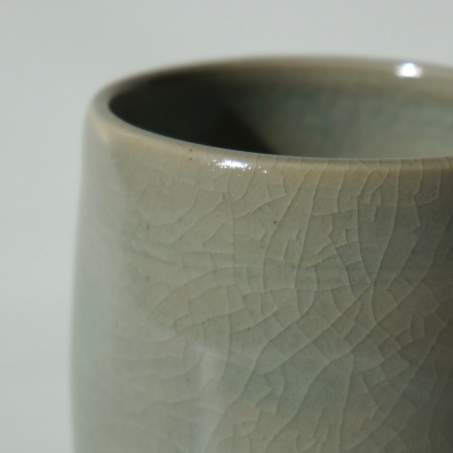 Small dimple cup, celadon