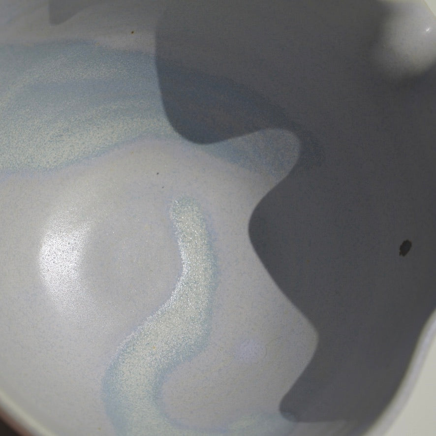 Wavy Matcha Bowl, Taro swirl