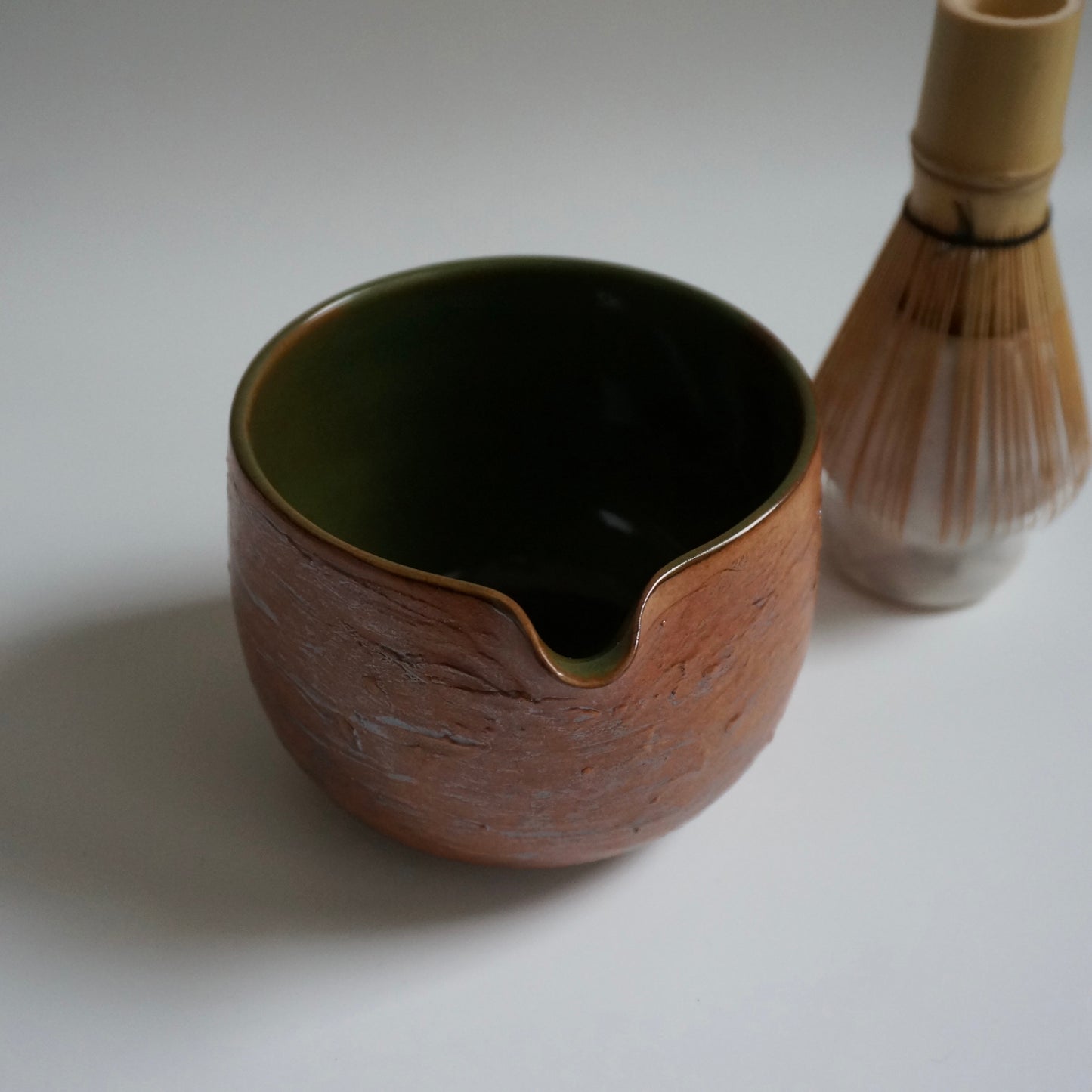 Matcha Bowl, Copper emerald