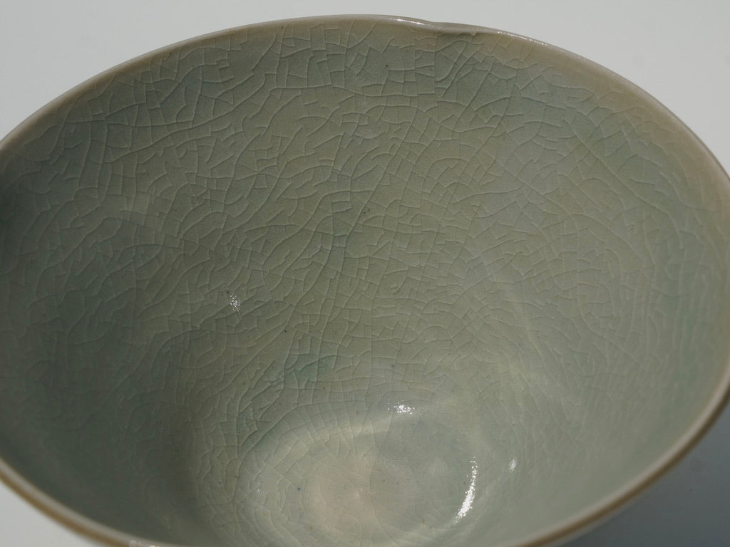 Petal snack bowl, Celadon