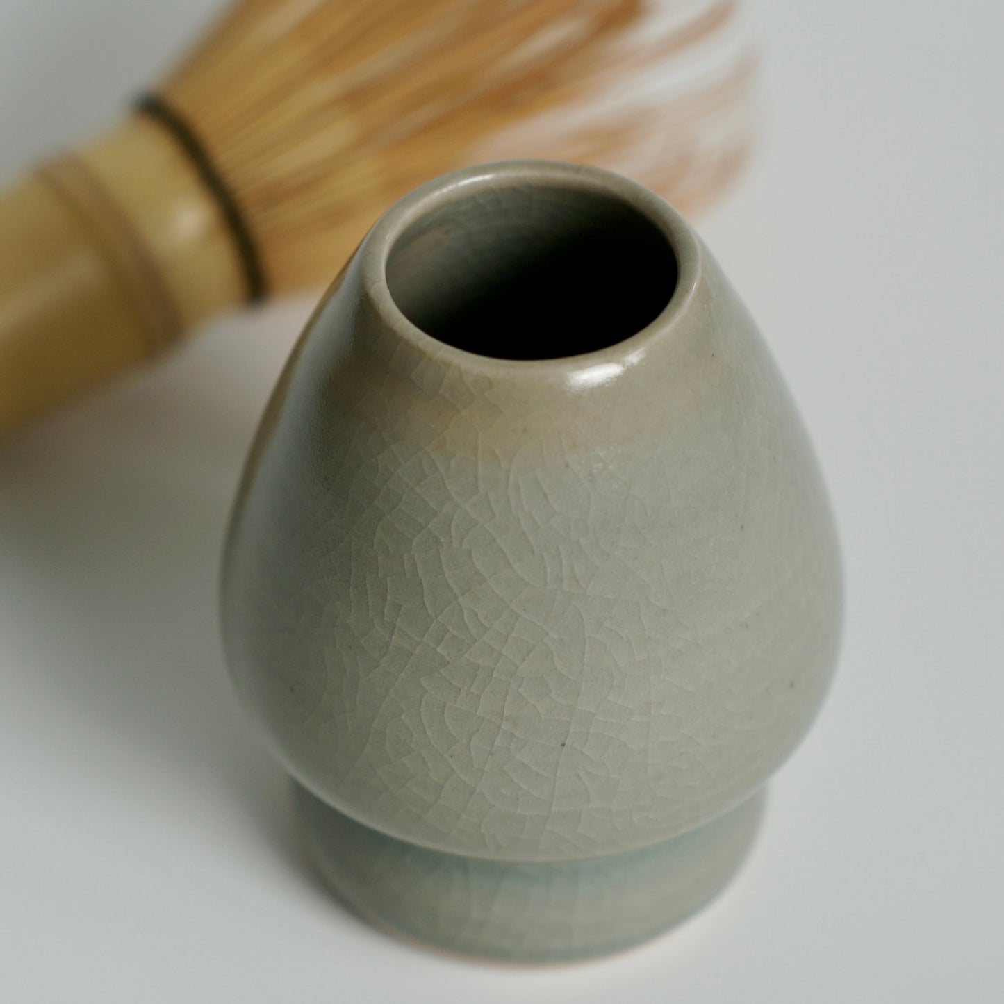 Matcha whisk holder, Celadon
