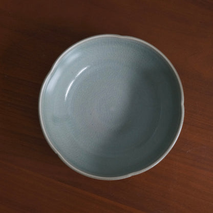 Petal bowl, celadon (MADE TO ORDER)