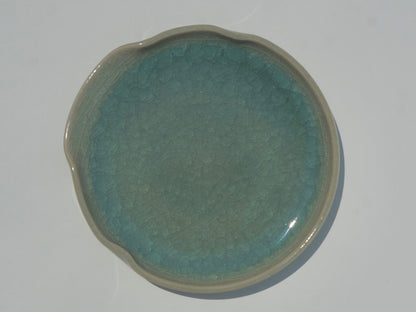 Wavy spoon rest, Celadon