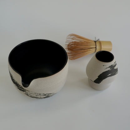 Matcha whisk holder, Hakeme satin black