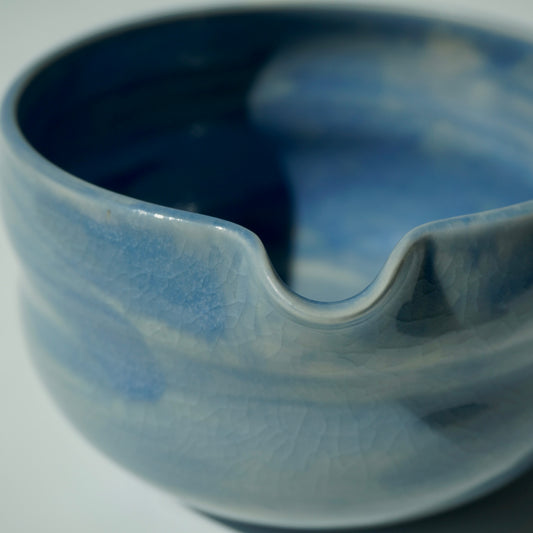 Bubble Matcha Bowl, Blue cloud