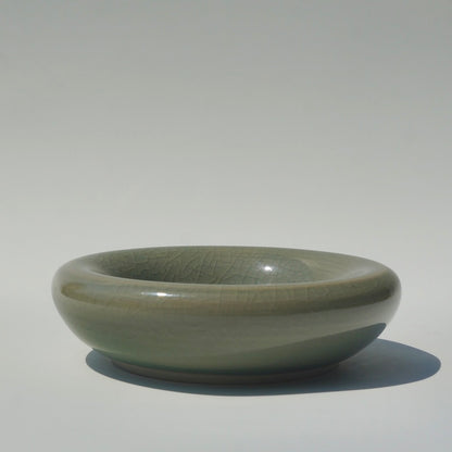 Bubble ring dish, Celadon