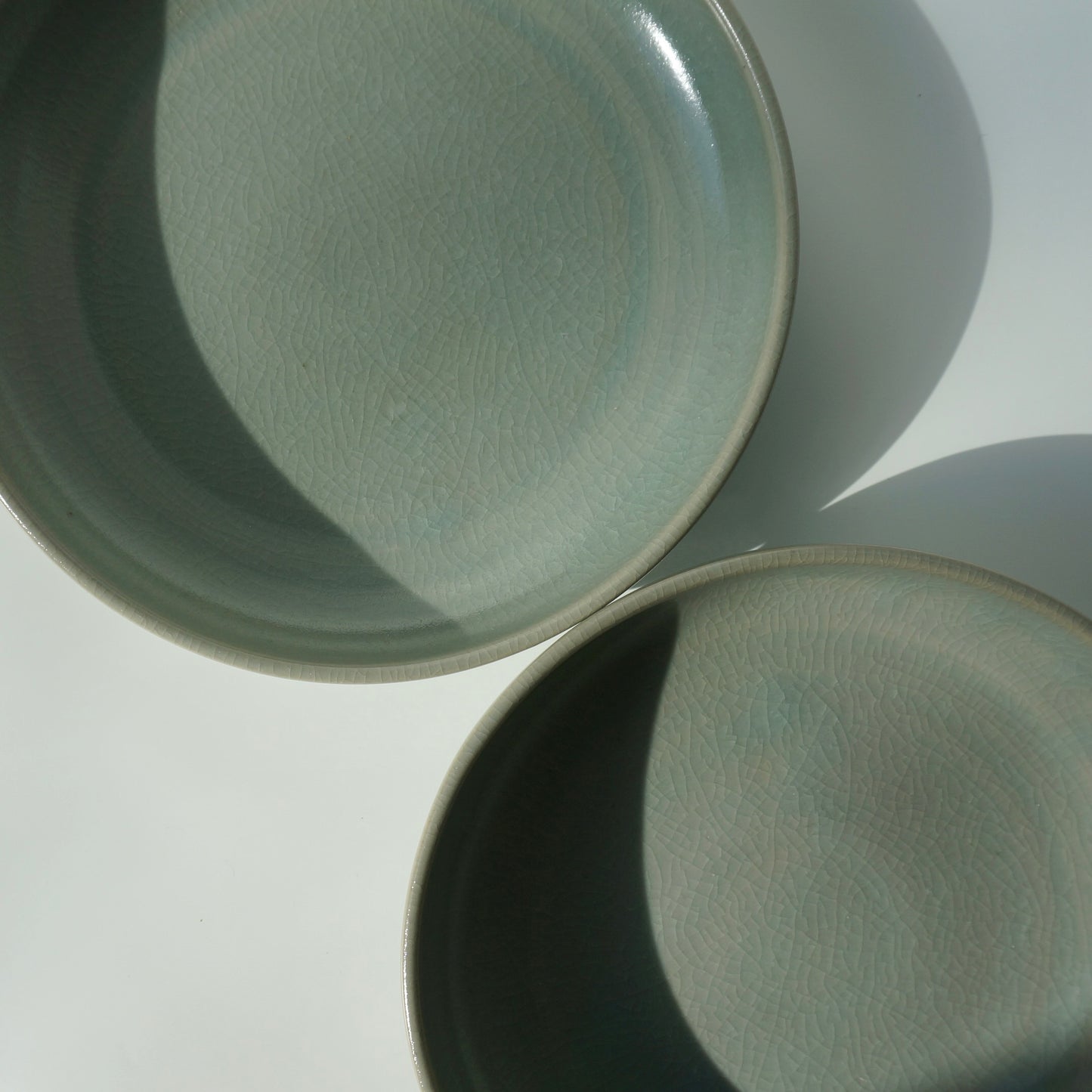 Small blate, Celadon